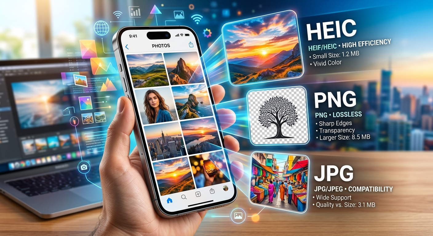 HEIC, PNG, or JPG — Choosing the Right Format for Your iPhone Photos
